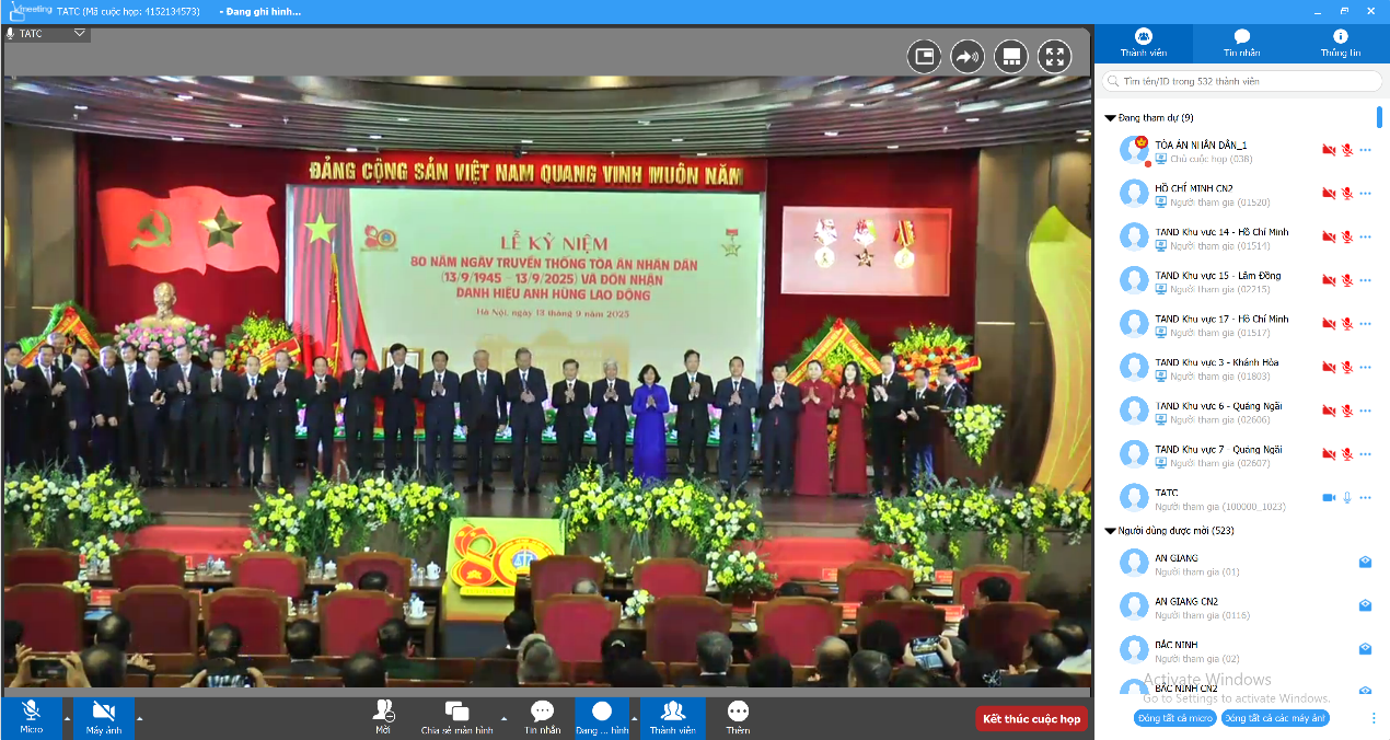 Vietnam SPC 80th Anniversary Ceremony on 13th Sept 2025 with Softfoundry Vmeeting